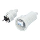 Kalle Verlängerungskabel Schuko Colour 2,5mm² weiß IP44 50 Meter