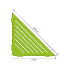 Duschablage PROSHELF Basic Edelstahl gebürstet 290 mm Eckregal