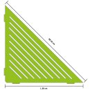 Duschablage PROSHELF Basic Edelstahl gebürstet 400 mm Eckregal