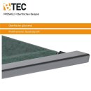 PROSHELF Duschablage mit PRODECOR Q Edelstahl V2A befliesbar Eckregal