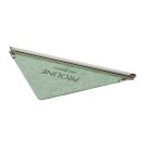 PROSHELF Duschablage PROROUND V2A Edelstahl GEBÜRSTET Höhe 12,5 mm 290 x 210 mm Eckregal Duschregal befliesbar