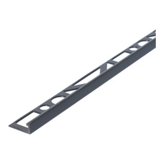 PROFLOOR Winkelprofil Aluminium 8mm, beschichtet matt schwarz RAL 7021, 2,50m