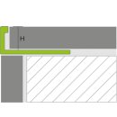 PROFLOOR Winkelprofil Aluminium 10 mm, beschichtet matt schwarz RAL 7021, 2,50 m