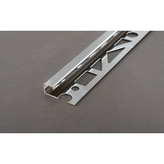PRODECOR Q Quadratprofil Edelstahl V2A 11 mm verchromt 2,50 Meter