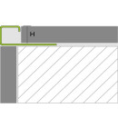 PRODECOR Q Quadratprofil Edelstahl V2A 11 mm verchromt 2,50 Meter