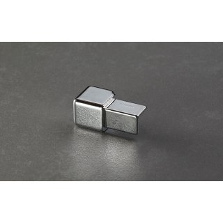 PRODECOR Q Außen- und Innenecke Metalldruckguss 8 mm Edelstahl verchromt