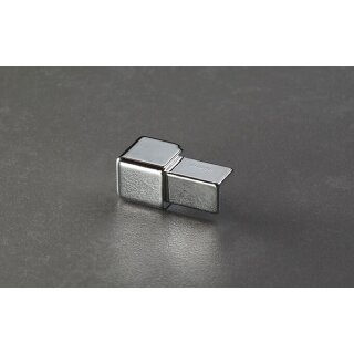 PRODECOR Q Außen- und Innenecke Metalldruckguss 10 mm Edelstahl verchromt