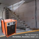 BTEC Elektroheizer 9 kW, 16A Heizlüfter, Bauheizer