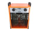 BTEC Elektroheizer 9 kW, 16A Heizlüfter, Bauheizer