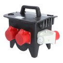 Mobilverteiler, Stromverteiler RIED Model 2, 400V 2x CEE 16A, 3x Schuko IP44 Vollgummiverteiler
