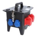 Mobilverteiler, Stromverteiler RIED Model 2, 400V 2x CEE 16A, 3x Schuko IP44 Vollgummiverteiler