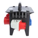 Mobilverteiler, Stromverteiler RIED Model 2, 400V 2x CEE 16A, 4x Schuko IP44 Vollgummiverteiler
