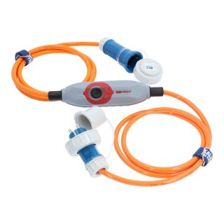 Personenschutzschalter KALLE PRCD-S+ Aquasafe IP68 H07BQ-F 3G 2,5 (PUR-Kabel) orange 1-Fach