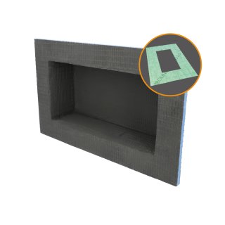 PROBOX BASIC befliesbare Wandnische, Duschablage 15/30 mit Dichtmanschette