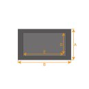 PROBOX BASIC befliesbare Wandnische, Duschablage 15/30 mit Dichtmanschette