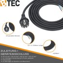 Anschlussleitung H07RN-F 3G 1,5 mm² 5 Meter Gummikabel IP44 Zuleitung Strom Anschlusskabel Netzkabel Stromkabel Verbindungskabel
