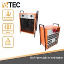 BTEC Elektroheizer 22 kW, 32A Heizlüfter, Bauheizer B-WARE