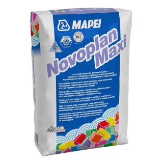 MAPEI® NOVOPLAN MAXI EC 1 Plus Nivelliermasse Spachtelmasse Ausgleichmasse Bodenspachtelmasse für Fußbodenheizung und Kühlsysteme für den Innenbereich 25 kg