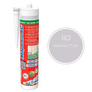 MAPEI® MAPESIL AC 1-Komponenten Fugen-Silikon 110 manhattan 310 ml zum Abdichten mit BioBlock® ANTISCHIMMEL