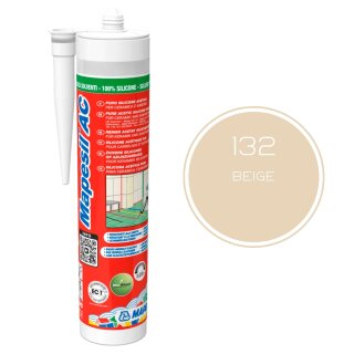 MAPEI® MAPESIL AC 1-Komponenten Fugen-Silikon 132 beige 310 ml zum Abdichten mit BioBlock® ANTISCHIMMEL