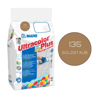 MAPEI® ULTRACOLOR PLUS Fugenmörtel 135 goldstaub 5 kg Flexfuge ohne Ausblühen schnell trocknend