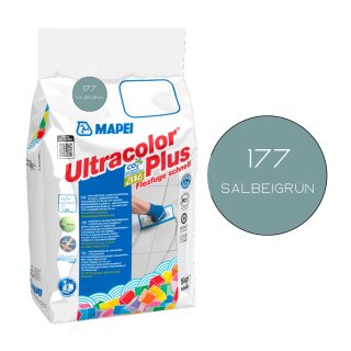 MAPEI® ULTRACOLOR PLUS Fugenmörtel 177 salbeigrün 5 kg Flexfuge ohne Ausblühen schnell trocknend