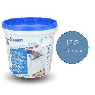 MAPEI® KERAPOXY Easy Design 2K 3 kg 168 coelinblau Epoxidharz-Fugenmörtel-Klebstoff
