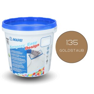 MAPEI® KERAPOXY Easy Design 2K 3 kg 135 goldstaub Epoxidharz-Fugenmörtel-Klebstoff