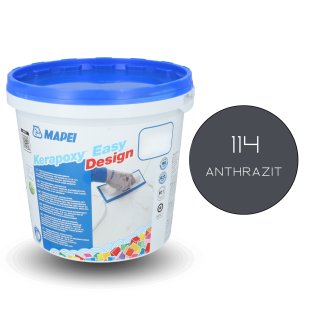 MAPEI® KERAPOXY Easy Design 2K 3 kg 114 anthrazit Epoxidharz-Fugenmörtel-Klebstoff