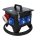 Mobiler Vollgummi-Stromverteiler SPITZ Model 10 - Anschlussleitung H07RN-F 2 Meter 5G 6,0 mm² 400V 32A auf 1x CEE 32A 2x CEE 16A 3x SCHUKO 16A 1x FI 63A/4,0/0,03A Schutzklasse IP67/IP54
