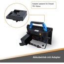 BTEC Worker Multi Akku 50 Watt Arbeitsleuchte IP54 LED Baustrahler Arbeitslampe Bauleuchte Werkstattlampe Baustellenlampe LED mit Adapter passend für Bosch18V Akkus - OHNE AKKU