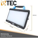 BTEC Worker Multi Akku 50 Watt Arbeitsleuchte IP54 LED Baustrahler Arbeitslampe Bauleuchte Werkstattlampe Baustellenlampe LED mit Anschlussleitung - OHNE AKKU