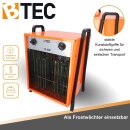 BTEC Elektroheizer 15 kW, 32A Heizlüfter, Bauheizer B-WARE