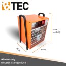 BTEC Elektroheizer 15 kW, 32A Heizlüfter, Bauheizer B-WARE