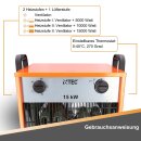 BTEC Elektroheizer 15 kW, 32A Heizlüfter, Bauheizer B-WARE