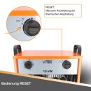 BTEC Elektroheizer 15 kW, 32A Heizlüfter, Bauheizer B-WARE