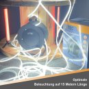 LED Strip Kabeltrommel Lichtschlauch 15 Meter IP54 135W 15000lm