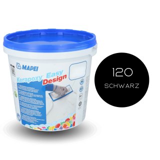 MAPEI® KERAPOXY Easy Design Epoxidharz-Fugenmörtel-Klebstoff 2K 1,5 KG 120 schwarz