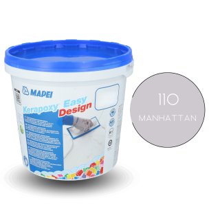 MAPEI® KERAPOXY Easy Design Epoxidharz-Fugenmörtel-Klebstoff 2K 1,5 KG 110 manhattan