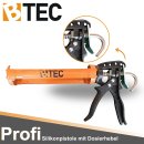 BTEC Profi Silikonpistole mit Dosierhebel – Robuster Eisenrahmen & Nylon-Handgriff - für Kartuschen mit 310 ml Inhalt