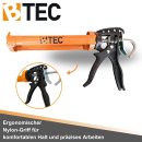 BTEC Profi Silikonpistole mit Dosierhebel – Robuster Eisenrahmen & Nylon-Handgriff - für Kartuschen mit 310 ml Inhalt