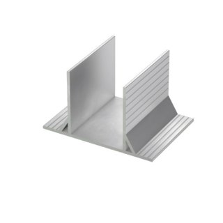 GS Alu Boden-und Kopfanker für Pfosten 80x80mm