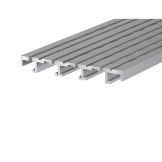 GS Belüftungs und Entwässerungsrinne eloxiert 150x20mm, 2 Meter Länge