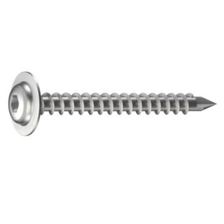 GS Bohrschraube Linsenkopf mit Flansch 5,5x60mm ruspiert - 100 Stück