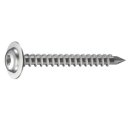 GS Bohrschraube Linsenkopf mit Flansch 5,5x60mm ruspiert...