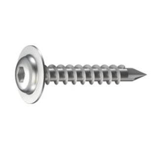 GS Bohrschraube 4,8x35mm mit Flansch zur Verschraubung Gitterrost auf Aluprofil - 100 Stück
