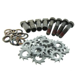 Frässterne abgewinkelt, 16 Stück kpl. für Eibenstock Sanierungsfräse EPF 1500, EPF 1503