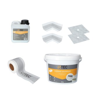 Dicht-Set 8m² Balkonandichtung 24 kg, Terrasse, Balkon, Bad, Sauna HQ SET33
