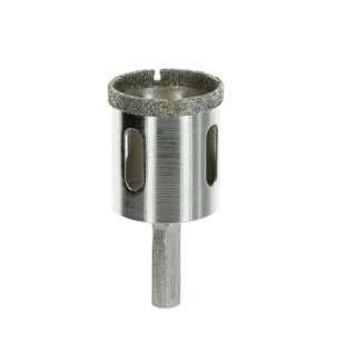 Diamant Bohrkrone 6-Kant Ø 32 mm Keramik Nassschnitt Fliesenbohrer Glasfliese