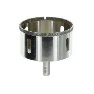 Diamant Bohrkrone 6-Kant Ø 65 mm Keramik Nassschnitt Fliesenbohrer Glasfliese